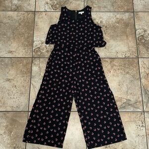 Gianni Bini • Women's Black Jumpsuit • Multicolor Pattern